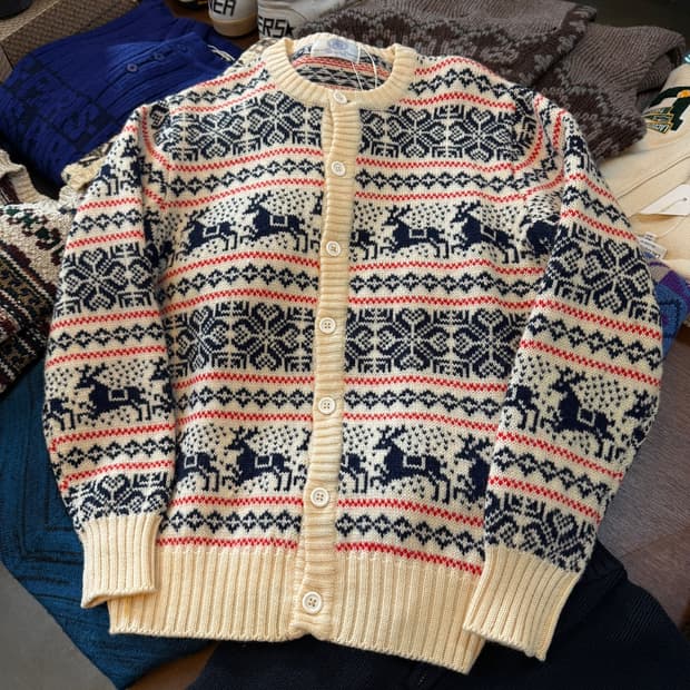 90S 제이프레스 노르딕 네이티브 뉴 울 가디건