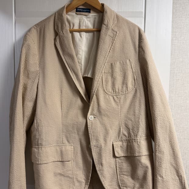 폴로 랄프로렌 시어서커 스트라이프 자켓 46R