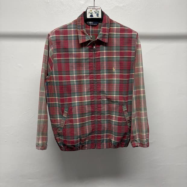 폴로 랄프로렌 체크 해링턴 자켓