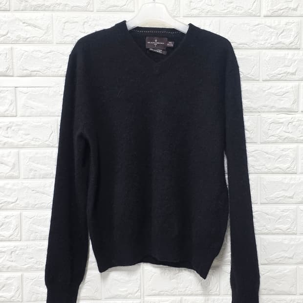 택포) 블랙브라운 캐시미어100 니트 M