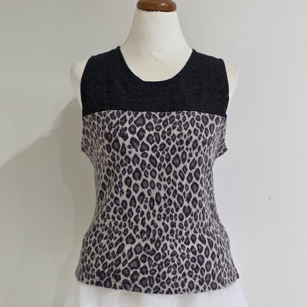 호피 레오파드 긱시크 슬리브리스