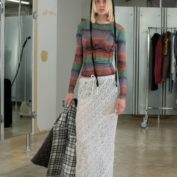 퍼버즈 니트 헤드 드레스 이어플랩 비니 블랙