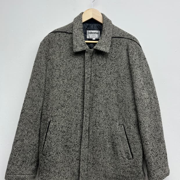 레노마 옴므 파리 헤링본 코트 집업 105