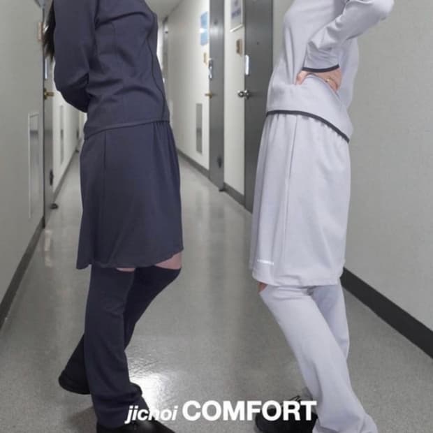 지초이컴포트 23-002 스커트팬츠 그래파이트