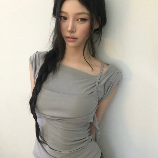 flareup 플레어업 레이어드 뷔스티에 티