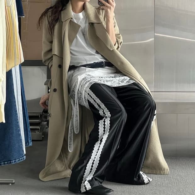 솔티페블 레이스 트랙팬츠