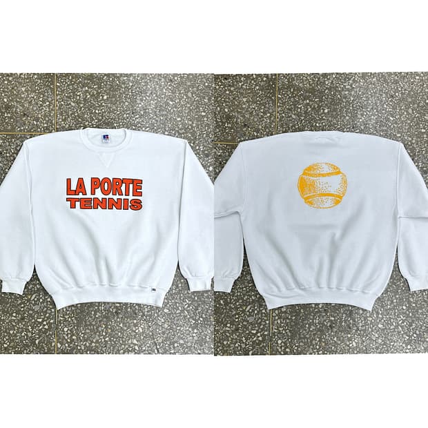 Early 00s 러셀 테니스 빈티지 스웻셔츠 XL