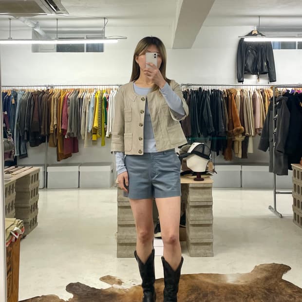 URBAN RESEARCH lamb skin bolero jacket 