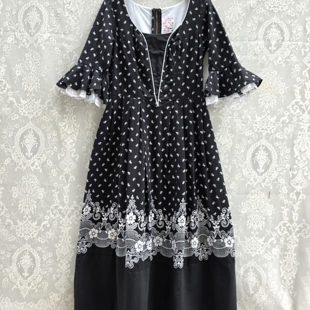 70s 빈티지 원피스 디른들