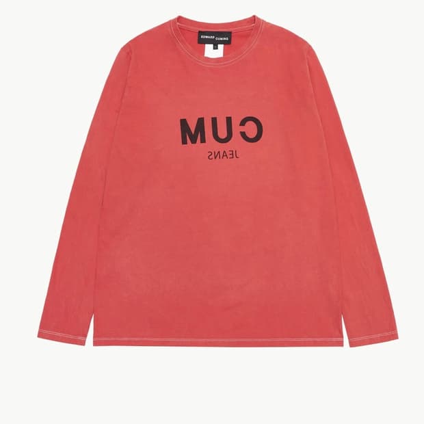 edward cuming cum red tshirt 