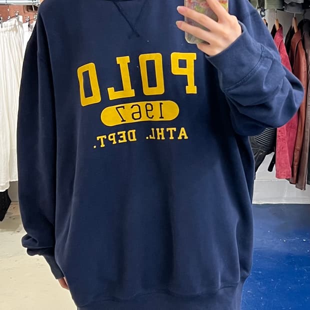POLO 폴로 랄프로렌 남색 맨투맨