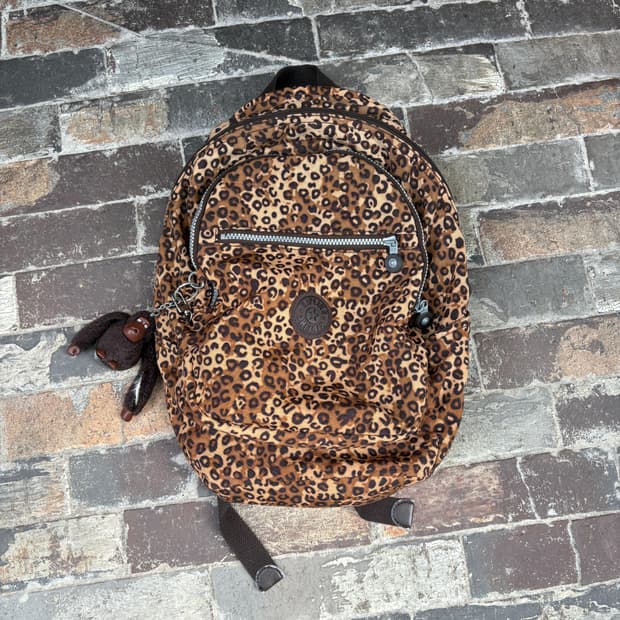 Kipling 키플링 레오파드 호피 백팩