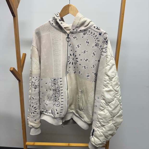 [4] 캐피탈 플리스 반다나 비부악 후드 블루종 키나리