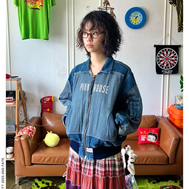 90s PINK HOUSE by KANEKO ISAO Denim Ma-1