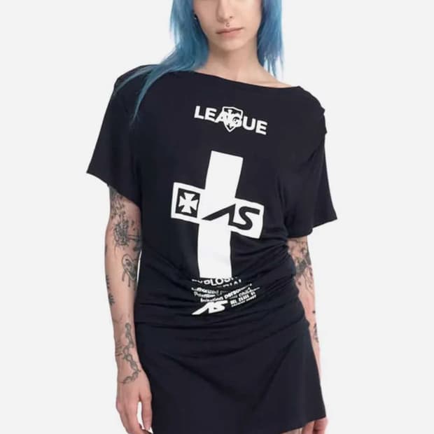 2000아카이브스 CRUCIA TEE DRESS (BLACK)