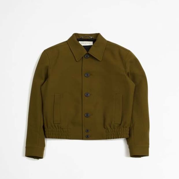 드리스 반 노튼 트윌 울 자켓 파워숄더 50