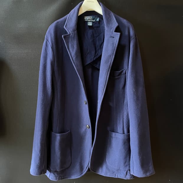 M) 폴로 랄프로렌 저지 패브릭 언컨스트럭티드 블레이저 