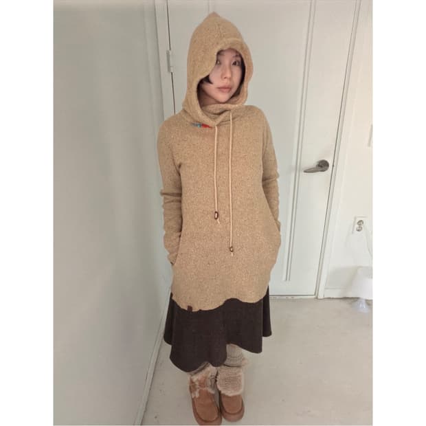 일본빈티지 모리 그레인 니트 원피스