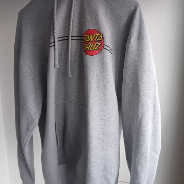 산타크루즈 그레이 후드티
