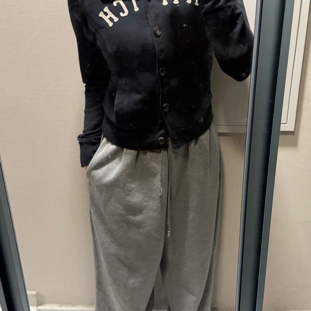 아베크롬비 양털 후드집업 m