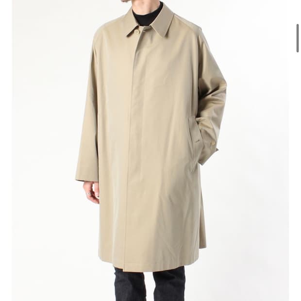 아나토미카 ANATOMICA 싱글 래글런 개버딘 코트