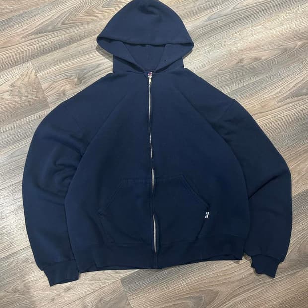 00~10s 러셀 애슬레틱 후드집업 네이비