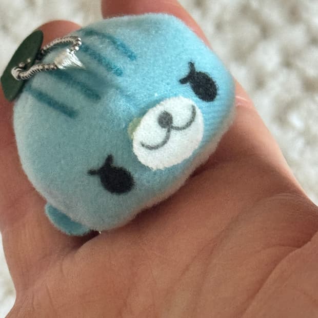 줄무늬 마메고마 인형키링