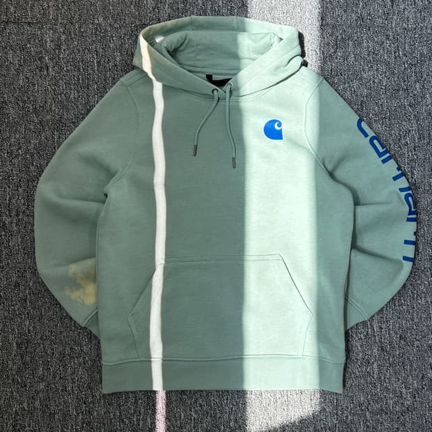 칼하트 민트 기모 후드티