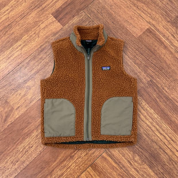 아동용 7-8 파타고니아 플리스 베스트 조끼 