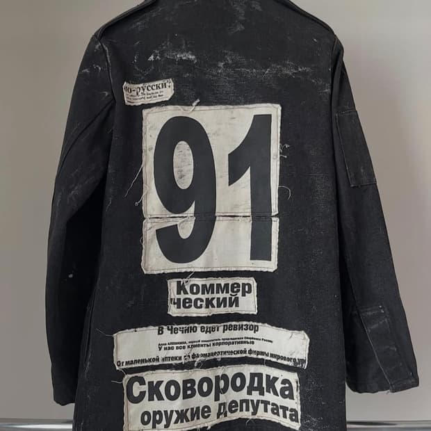 HN+DIE by h.NAOTO Damaged Paint Jacket