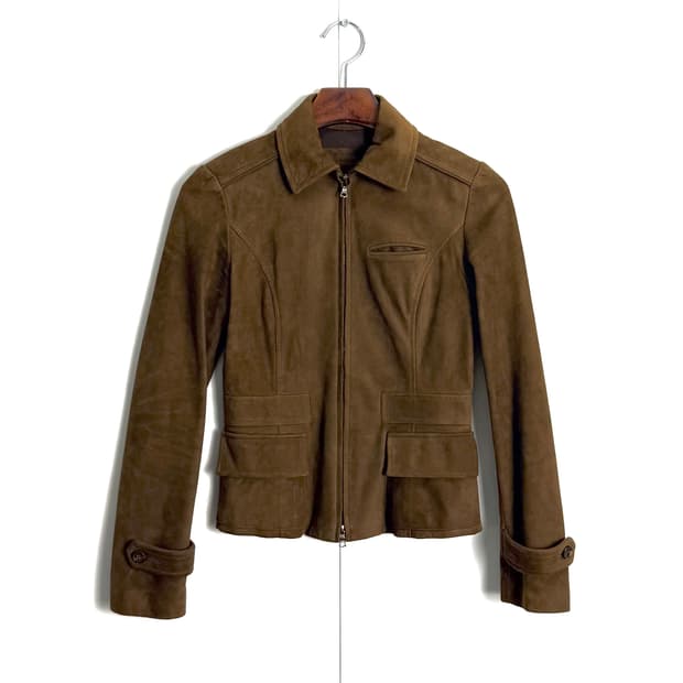 le verseau pelle 스웨이드 자켓