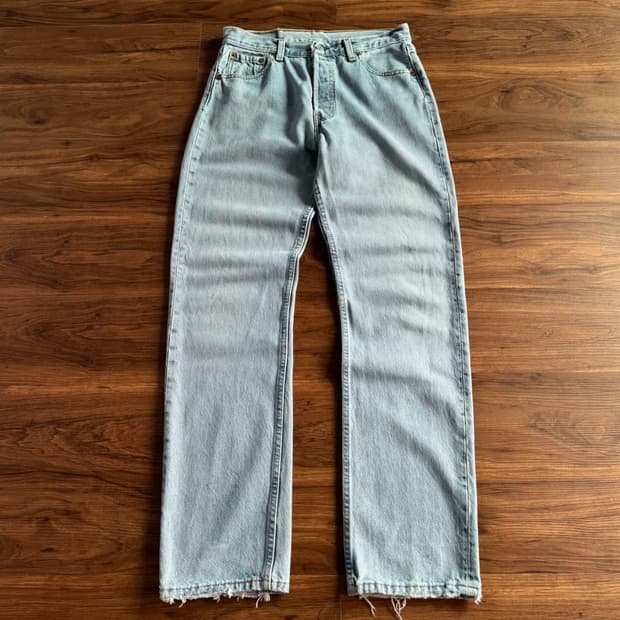 [31]90's 리바이스 501 Made in USA 라이트블루 데님팬츠