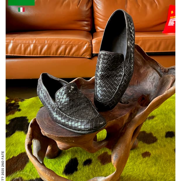 Old Bottega Veneta Brown Leather Loafer