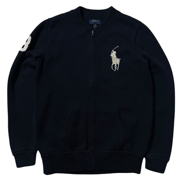 폴로 랄프로렌 빅포니 니트 블루종 자켓