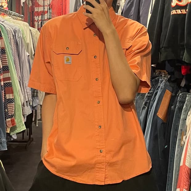 [IM] carhartt 칼하트 살구 반팔셔츠