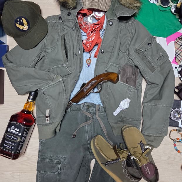 DIESEL 퍼 야상 자켓