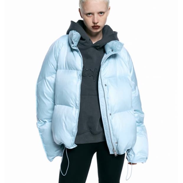 인사일런스 글로시 구스다운 패딩