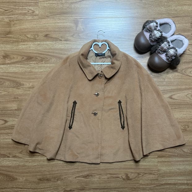 빈티지 브라운 라떼 하트 코트 히메갸루 로걀 공겜여주 리락쿠마 모리걸