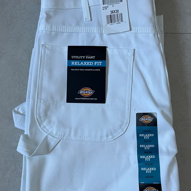 디키즈 페인터 화이트 36x30 새상품