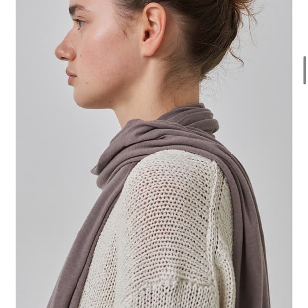 이브세이지 스카프 브라운