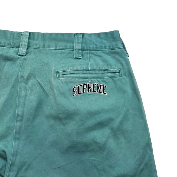 슈프림 아치로고 치노 팬츠 틸 블루