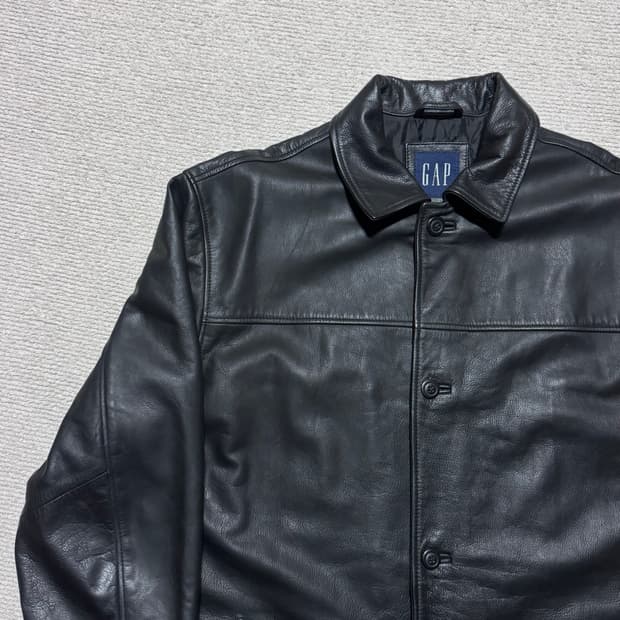 올드갭 GAP 카코트 블랙 카우레더 L