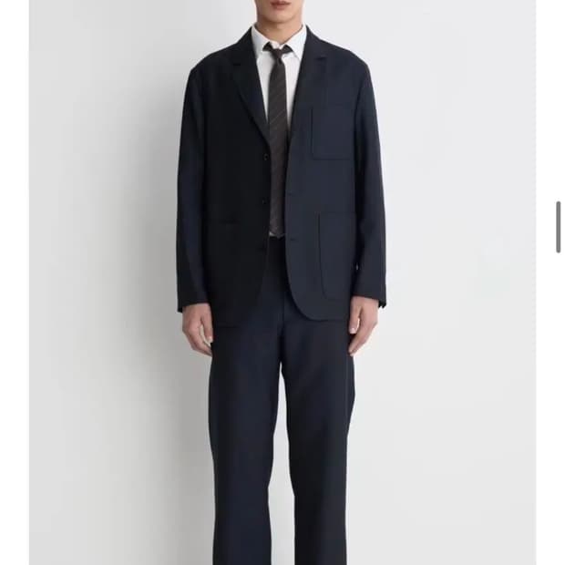 포터리 울 스포츠 셋업 다크네이비 (5)