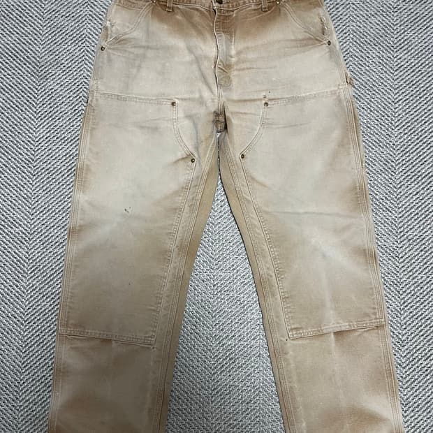 칼하트 더블니 brn 페이디드