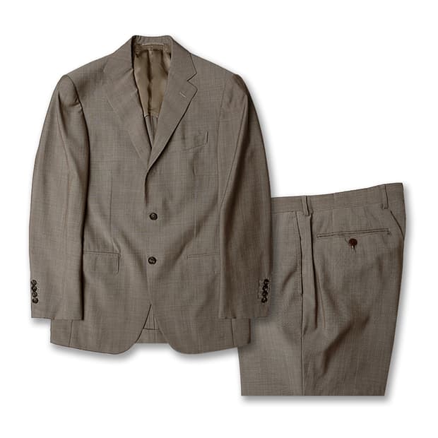 빔즈 에프 [Beams F] 하이 라인 라이트 브라운 솔리드 수트