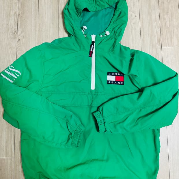 타미힐피거 타미 진스  아노락 바람막이 M