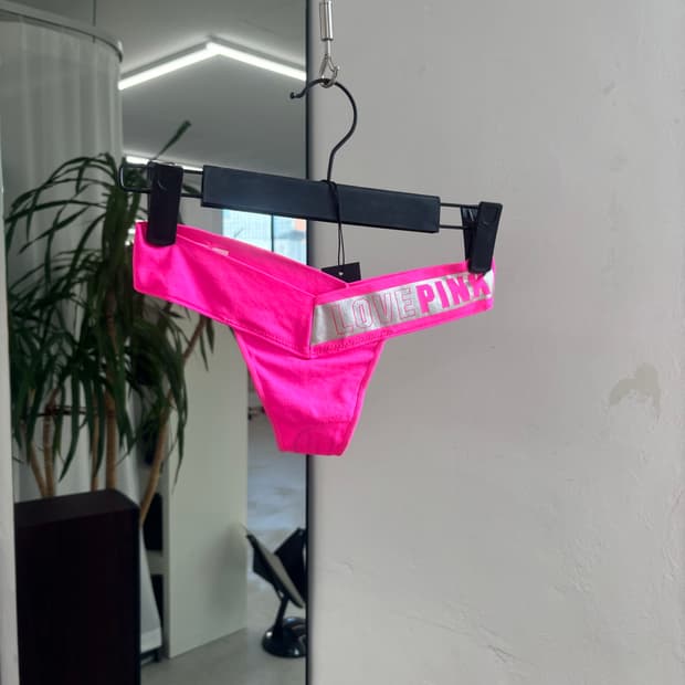 빅토리아시크릿 실버 프린팅 티팬티