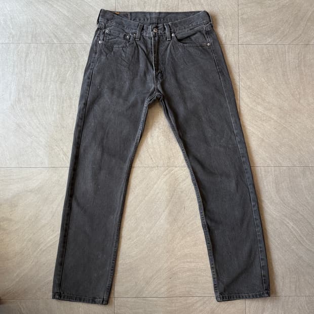 리바이스 정품 505 데님 블랙 팬츠 바지