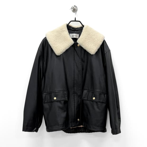 SJSJ 3M 틴슐레이트 에코 레더 시어링 자켓