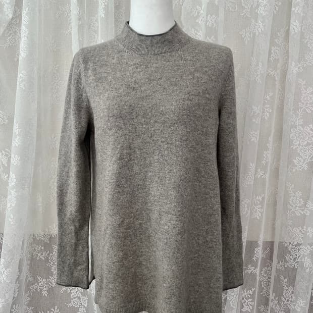 66) 한섬 모덴 MOTHAN 캐시미어 100 니트 그레이